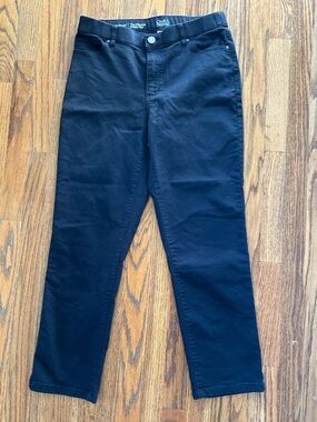 croft & barrow Black Straight Leg Pants